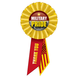 Beistle Military Pride Rosette- Marines- 6.5 Inch