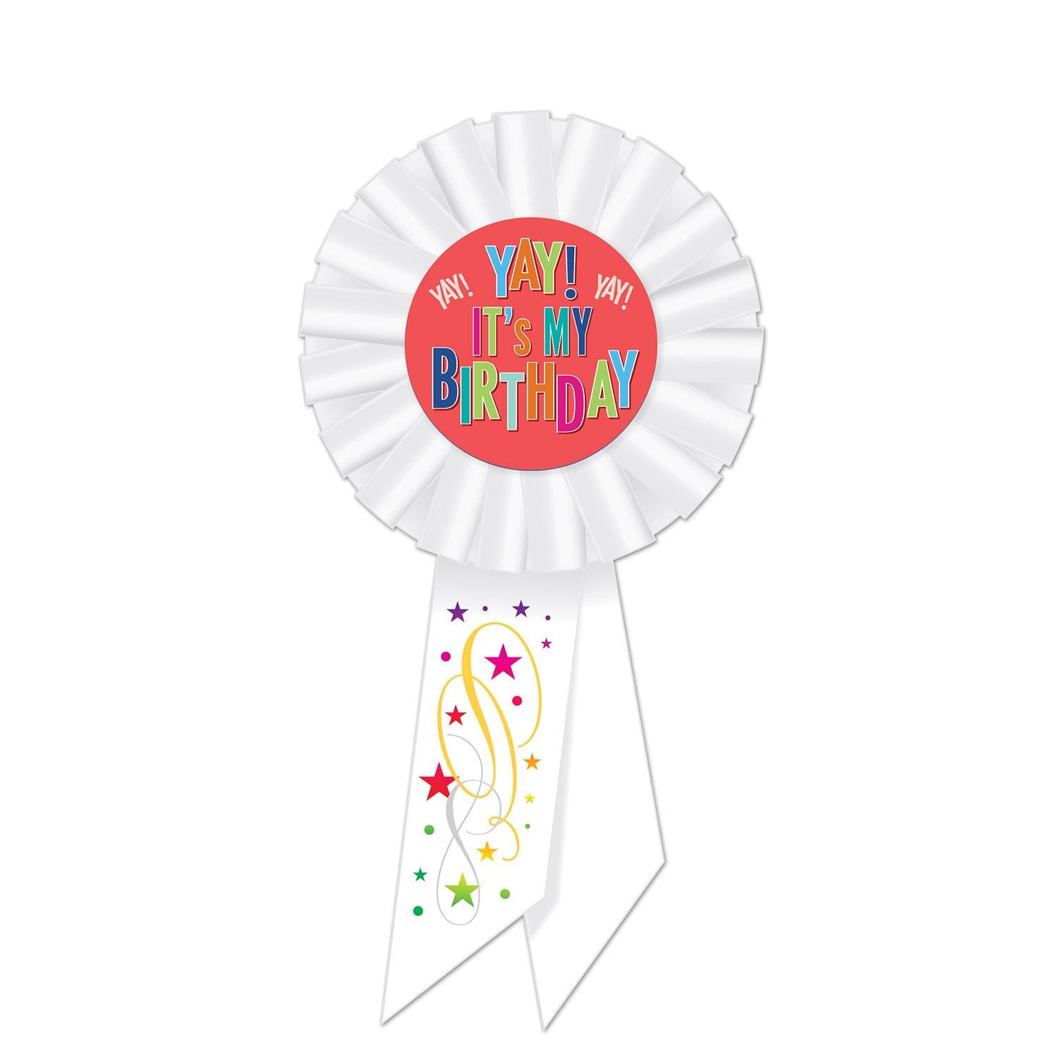 Beistle Yay! It's My Birthday Rosette