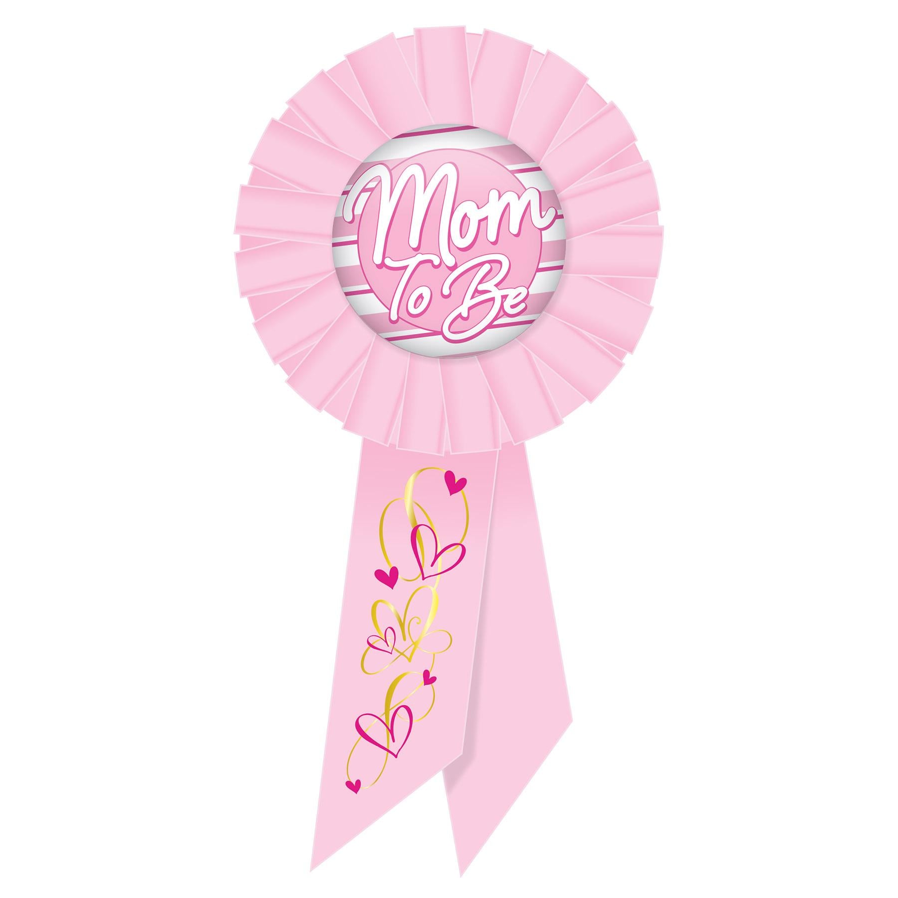 Beistle Mom To Be Rosette - pink