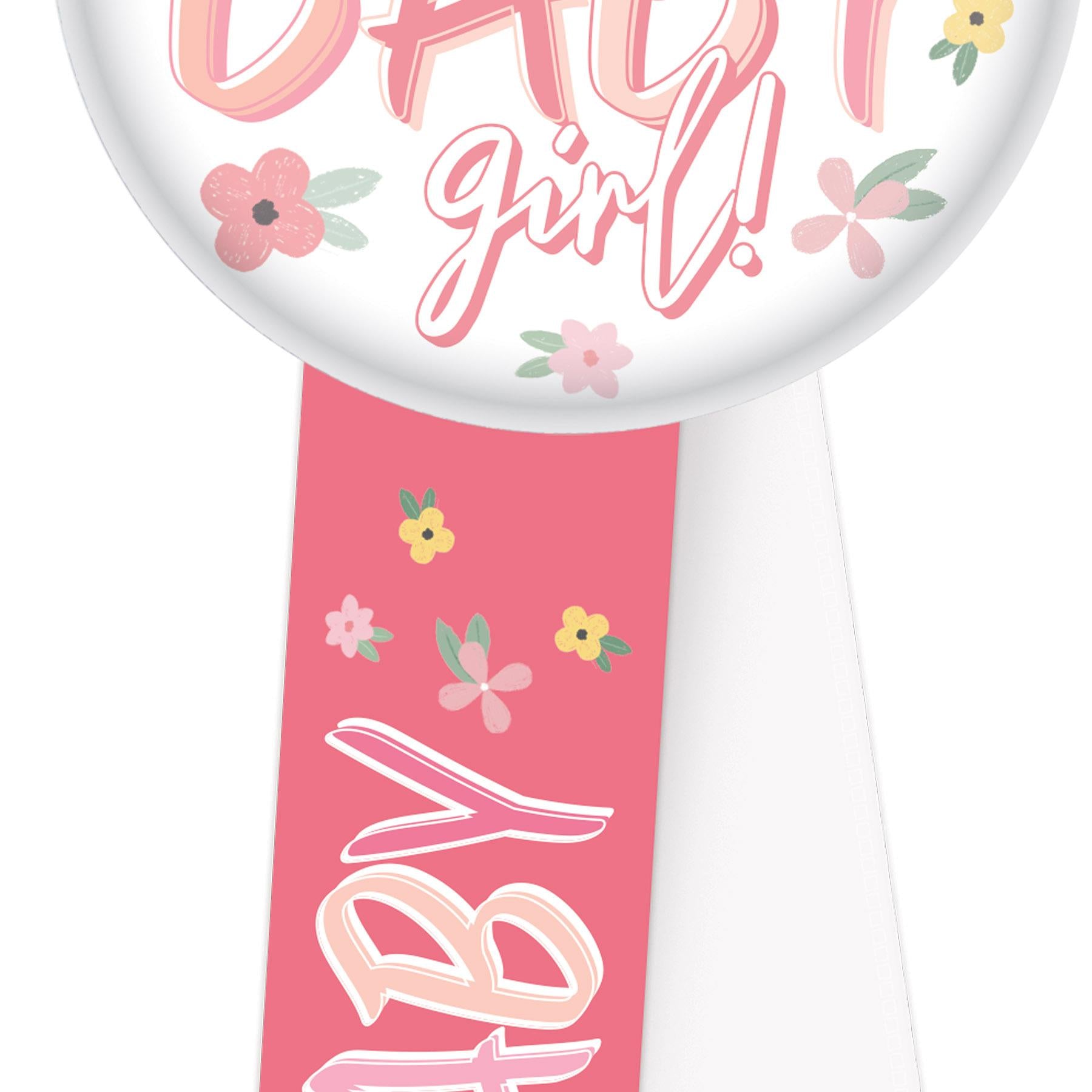 Beistle Welcome Baby Girl! Rosette (Case of 6)