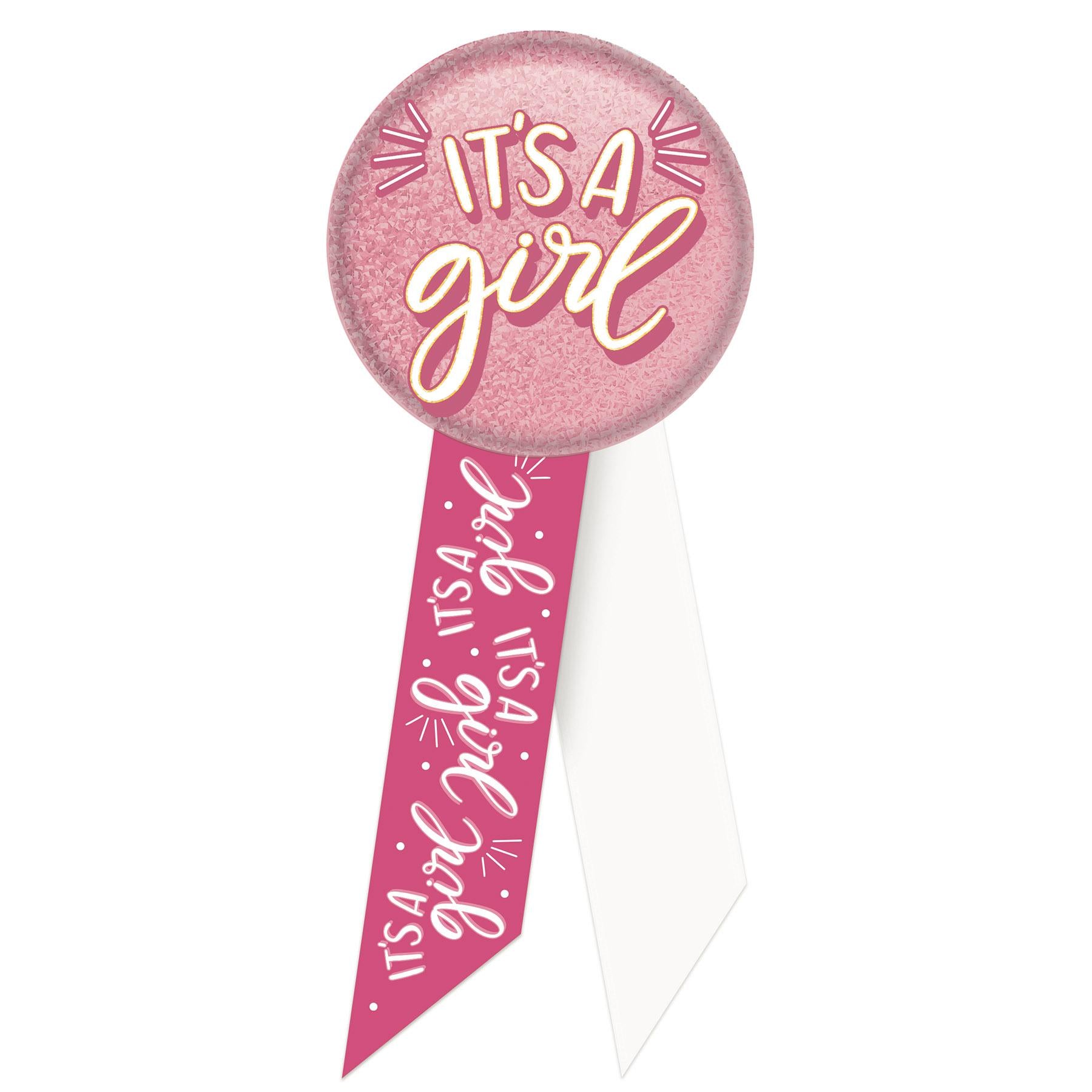 Beistle It's A Girl Rosette (Case of 6)