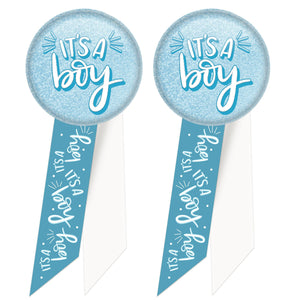 It's A Boy Rosette (Case of 6)