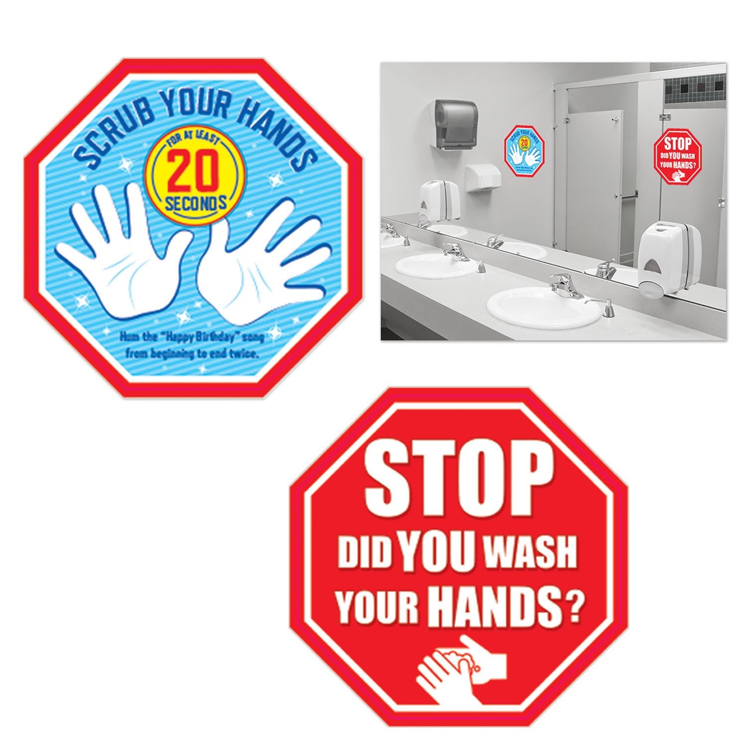 Beistle Hand Washing Removable Clings