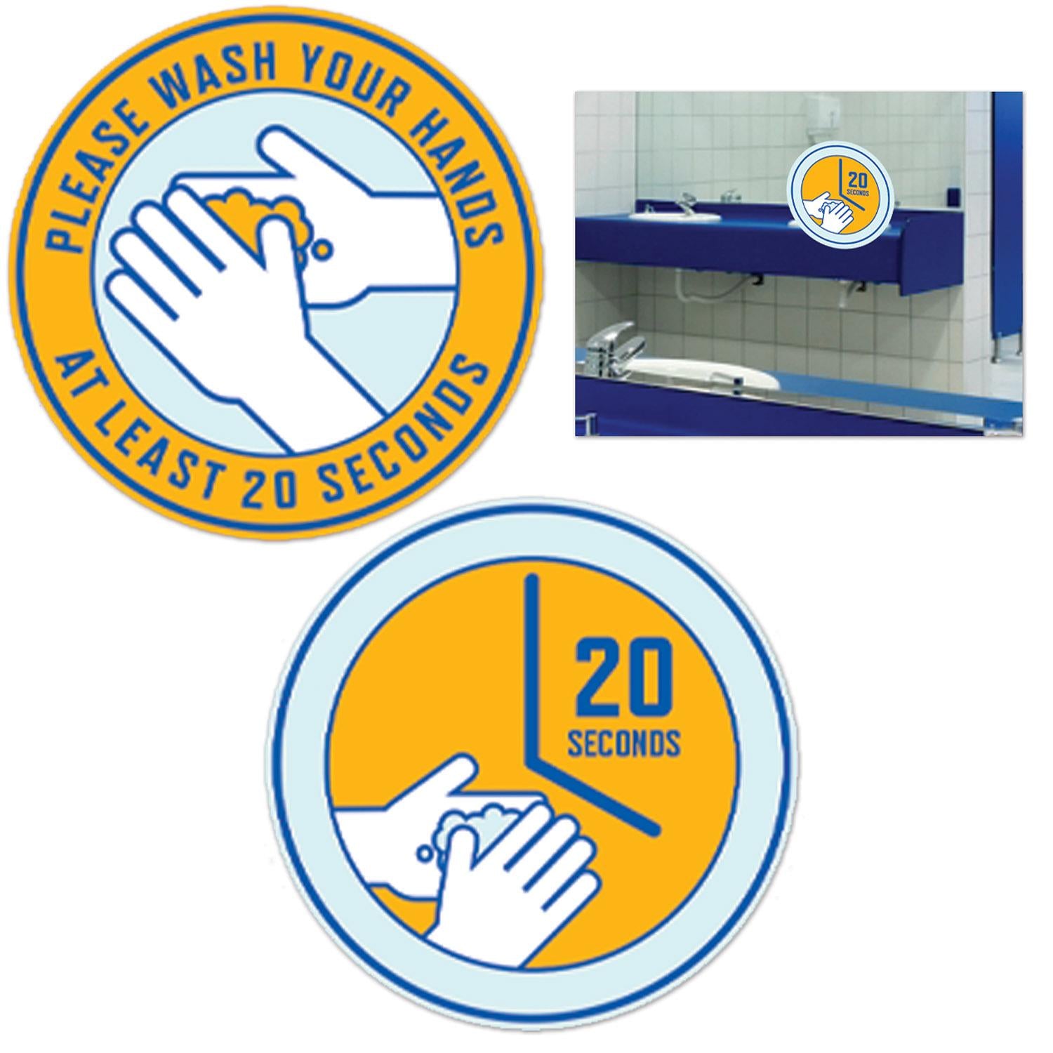 Beistle Wash Your Hands Removable Clings