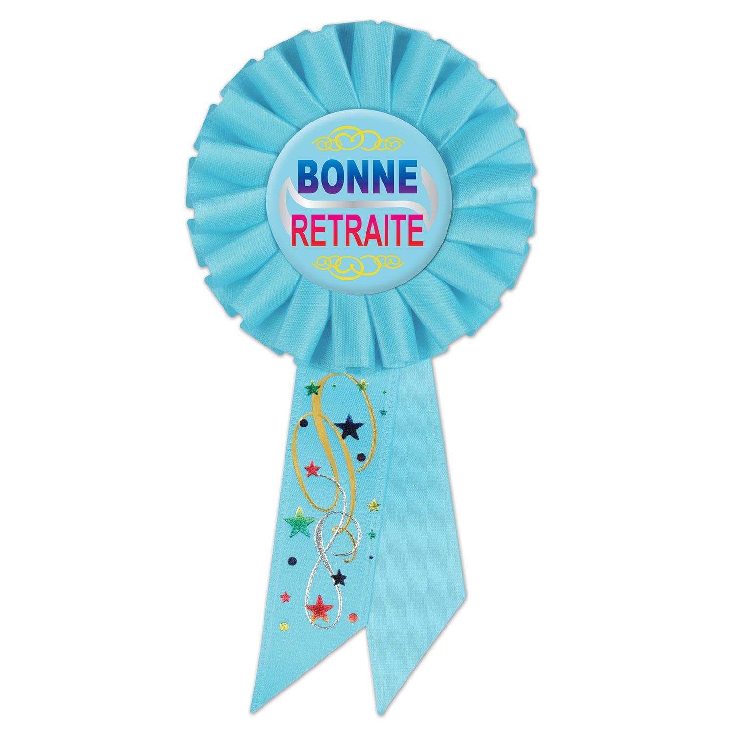 Beistle Bonne Retraite Rosette- Light Blue