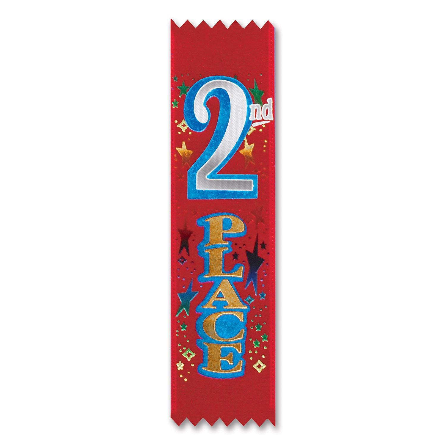 Beistle 2nd Place Value Pack Ribbons (10/Pkg)